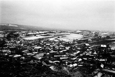 Snow covers the village of Studencane, controlled by the KLA.