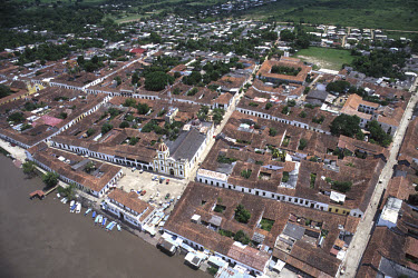 Aerial view of Colonial Town.