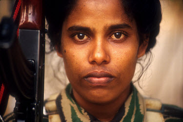Female Tamil Tiger (LTTE) fighter.