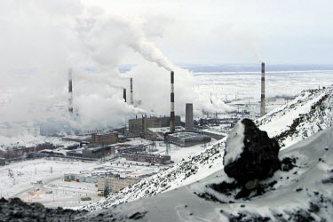 A nickel factory emits sulphur dioxide pollution into the air. Despite poor ecological conditions which lead to long term health problems, many people migrate to this resource-rich Siberian city above...