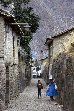 Ollantaytambo, an Incan village.