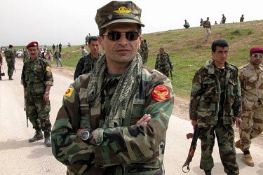 Wajid Barzani, head of the Kurdish special forces and brother of Kurdistan Democratic Party (KDP) leader Massoud Barzani. He was injured in a friendly fire incident by American forces the following da...