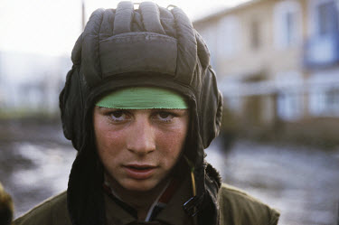 Chechen child soldier.