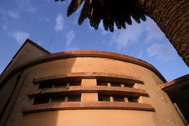The Expressionist Cinema Capitol, built by the Compagnia Immobiliare Alberghi Orientale in 1937. Asmara is a showcase of 1930s Italian Art Deco architecture. Initially created by colonial-era Italians...