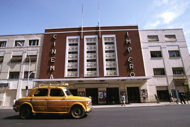 Cinema Impero on Independence Avenue. Asmara is a showcase of 1930s Italian Art Deco architecture. Initially created by colonial-era Italians, the style continued to flourish in the 1960s as local arc...