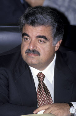 Rafik Hariri, prime minister of Lebanon between 1992-98 and 2000-04, who was killed in a car bombing on 14/02/2005.