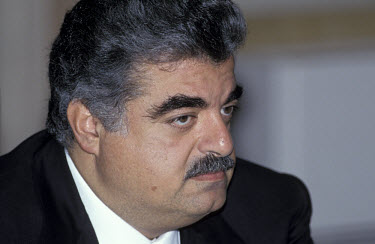 Rafik Hariri, prime minister of Lebanon between 1992-98 and 2000-04, who was killed in a car bombing on 14/02/2005.