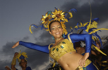 Performers in the Barranquilla carnival, which was named by UNESCO in 2003 as a "World Heritage Treasure".