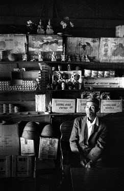 A shop selling, amongst other things, old American helmets, defused cluster bomblets, batteries and Buddha statues. Decades on, Laos is still living with the effects of the Vietnam war. Millions of bo...