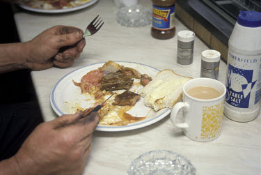 A traditional full English breakfast.
