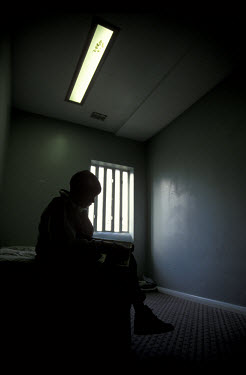 A juvenile offender in a secure youth detention centre.