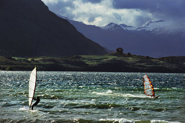 Windsurfer on Lake Wanaka.