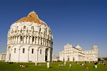 The 'Piazza dei Miracoli', also known as the 'Piazza del Duomo', in the centre of Pisa, is recognised as one of the main centres for medieval art in the world. The Baptistery and Duomo (pictured here)...