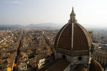 View of Florence from the roof of the Duomo (Cathedral).