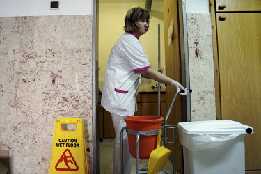 Russian Jewish cleaner Margrita Berger. Nazareth Hospital is staffed by Muslim, Christian and Jewish doctors all working together despite religious and political differences to save the lives of a mix...