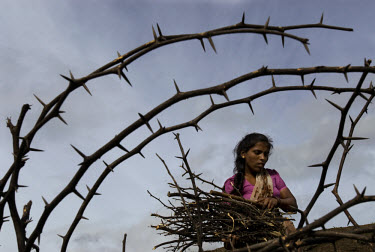 Kusum cuts thorny trees to be used as firewood. She does this every day so that she can use it as firewood to cook food. Kusum is a widow living with HIV. One of her children is also HIV positive, one...