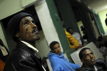 Eritrean asylum seekers in their temporary shelter in Southern Tel Aviv. They face hardships in the shelters such as overcrowding and poor sanitation, which are aggravated by the fact that without wor...