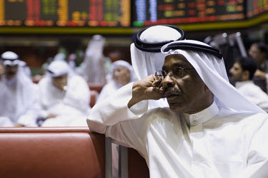 Traders at Kuwait's Stock Market.