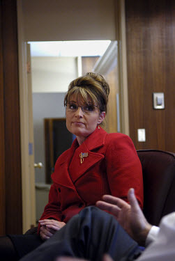 Sarah Palin, Governor of Alaska. In 2008 she was nominated as the Republican candidate for Vice President.