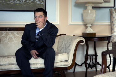 Track Palin, son of Sarah Palin, at the Governor's mansion in Juneau. He had enlisted for the US Army three days before this picture was taken. Sarah Palin, Governor of Alaska, was nominated as the Re...
