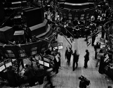 Traders inside the New York Stock Exchange (NYSE).