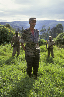Rose Kabuye, pictured in 1994 when she was a major in the Rwandan Patriotic Front (RPF). Once the RPF took power, she was appointed mayor of Kigali and later served as a member of parliament and a gov...