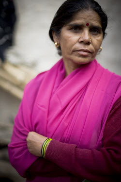 47 year old Sampat Pal Devi, founder and leader of the 10,000 strong 'Gulabi Gang' (Pink Gang). Pal Devi, an impoverished mother of five, has emerged to become something of a messianic figure in the r...