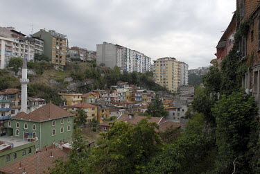 Densely crowded area of working class housing in Trabzon.