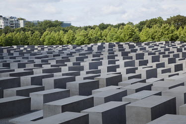 Berlin's Memorial to the Murdered Jews of Europe, a holocaust memorial opened in 2005 that consists of 2,711 grey concrete columns, designed by Peter Eisenmann and sculptor Richard Serra.