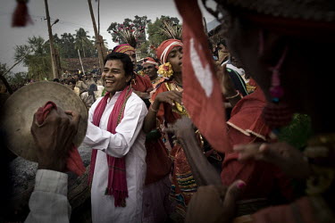 Dongria Kondh tribespeople celebrate their annual festival in Lanjigarh.