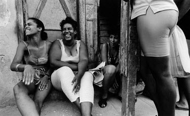 A group of women laughing.