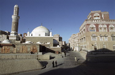 Mosque in the Wadi Sailah area of Sana'a.