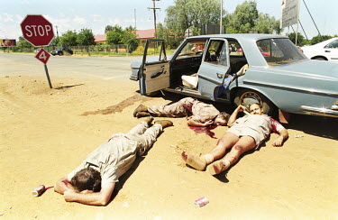 Three Afrikaner Weerstandsbeweging (Afrikaner Resistance Movement /AWB) men killed in Mmabatho. Alwyn Wolfaardt, Nicolaas Fourie and Jacobus Stephanus Uys were shot dead at point-blank range in front...