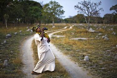 37 year old Judith Mambwe on safari in Kasanka National Park. "I am fond of talking about conservation and wildlife so the poachers do not bring meat to my place in the village, they fear I might repo...