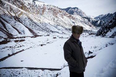 Joldosh Kalenov walks around the main radioactive waste dump in Min-Kush. Three family members have died of cancer, which he believes is due to the dumping. During the 1960s and 70s, Min-Kush was a pr...