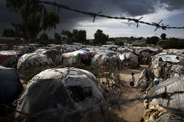 The Xabaalaha Shanad camp for displaced persons in the center of Hargeisa.