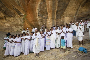 Members of the Oraon Adivasi tribe perform a Puja (religious ritual) in a cave they consider sacred as they believe it to be the site where their ancestors originated. This particular ceremony was a p...