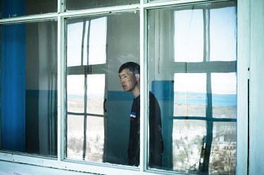A ex-prisoner receiving treatment at a tuberculosis (TB) rehabilitation centre, close to lake Issy Kul. Kyrgyzstan's prisons are experiencing a TB epidemic, where the incidence rate is estimated at 25...