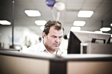 44 year old Jeff sits at a computer looking for a job at the WorkForce One centre in Hollywood, Florida. He comes to the job centre every day that it is open. An opening comes up on his screen and it...