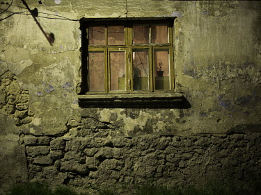 Windows of an old building in Simferopol.