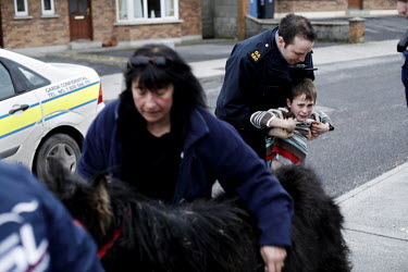 Janine Zanon, inspector of GSPCA (Galway Society for the Prevention of Cruelty to Animals) retrieves a horse from a young owner, with the police helping her. The pony was starved and it collapsed late...
