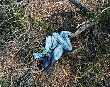 Abandoned clothing in the Arizona Desert. In 2010 253 migrants died in the Arizona Desert.