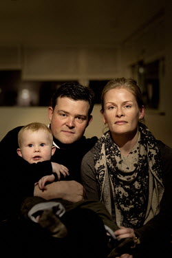 A portrait of Cecilie with her husband and son in their house in Gentofte. Cecilie was the legal guardian of Nepalese orphan Victoria. 19 month old Victoria (formerly named Ghane) was born with hydroc...