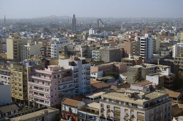 The Dakar skyline looking towards the Central Mosque.