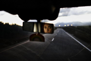 Bego Uribarri drives a van with relatives of ETA prisoners heading to Albolote prison in Granada. Basque relatives of ETA (Basque Homeland and Freedom) prisoners travel twice or three times a month fr...