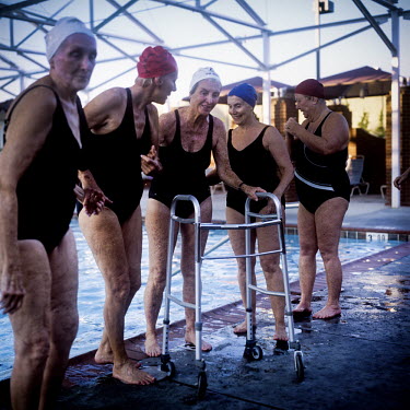 For the first time in the 48 year history of the Aquadettes, the team will allow one of their members to use a device to move when they are out of the water. Beacuse she can no longer get around witho...