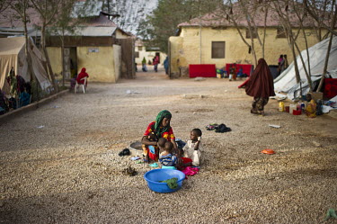 Ayan Osman waits at Galcayo hospital for treatment for her malnourished children. Galcayo is a town in the self-declared autonomous state of Puntland. The populace in the region suffers from a litany...
