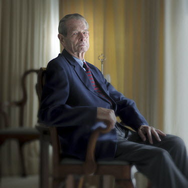 Michael of Romania, former king of Romania, photographed at his home in Geneva.