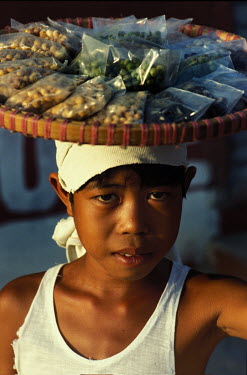 A child nut vendor in Olongapo.