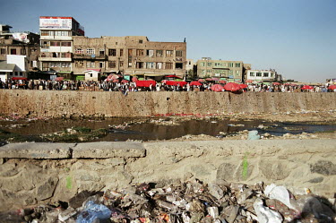 A market along the Kabul River.